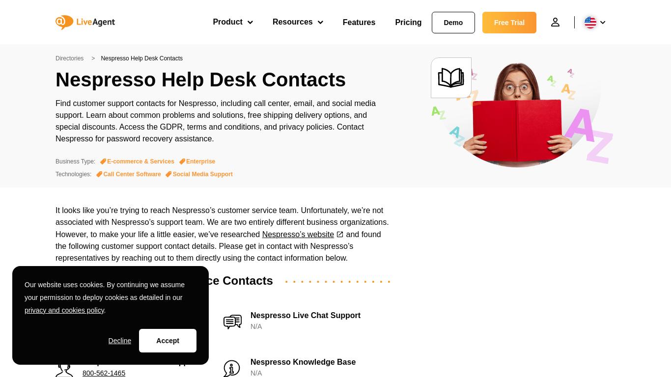 Help Desk Contacts LiveAgent