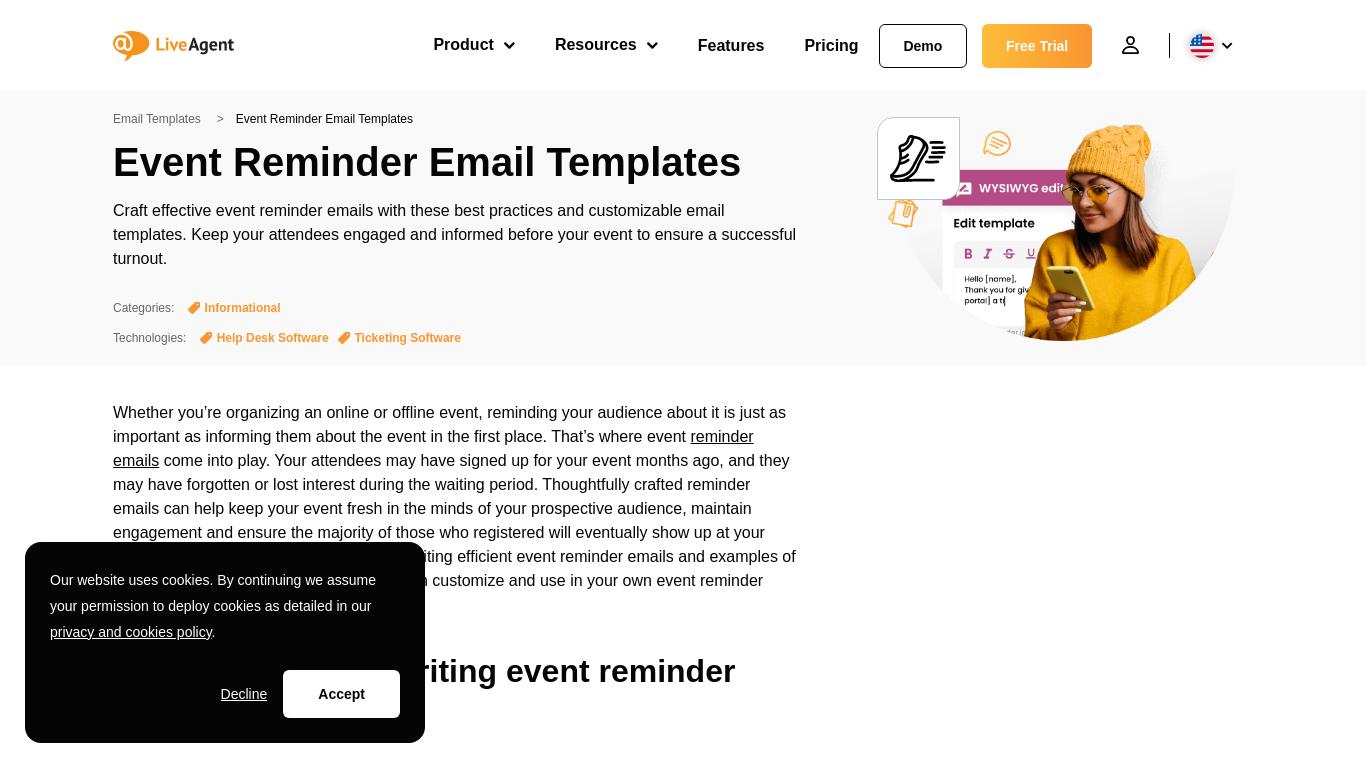 event reminder templates motivated