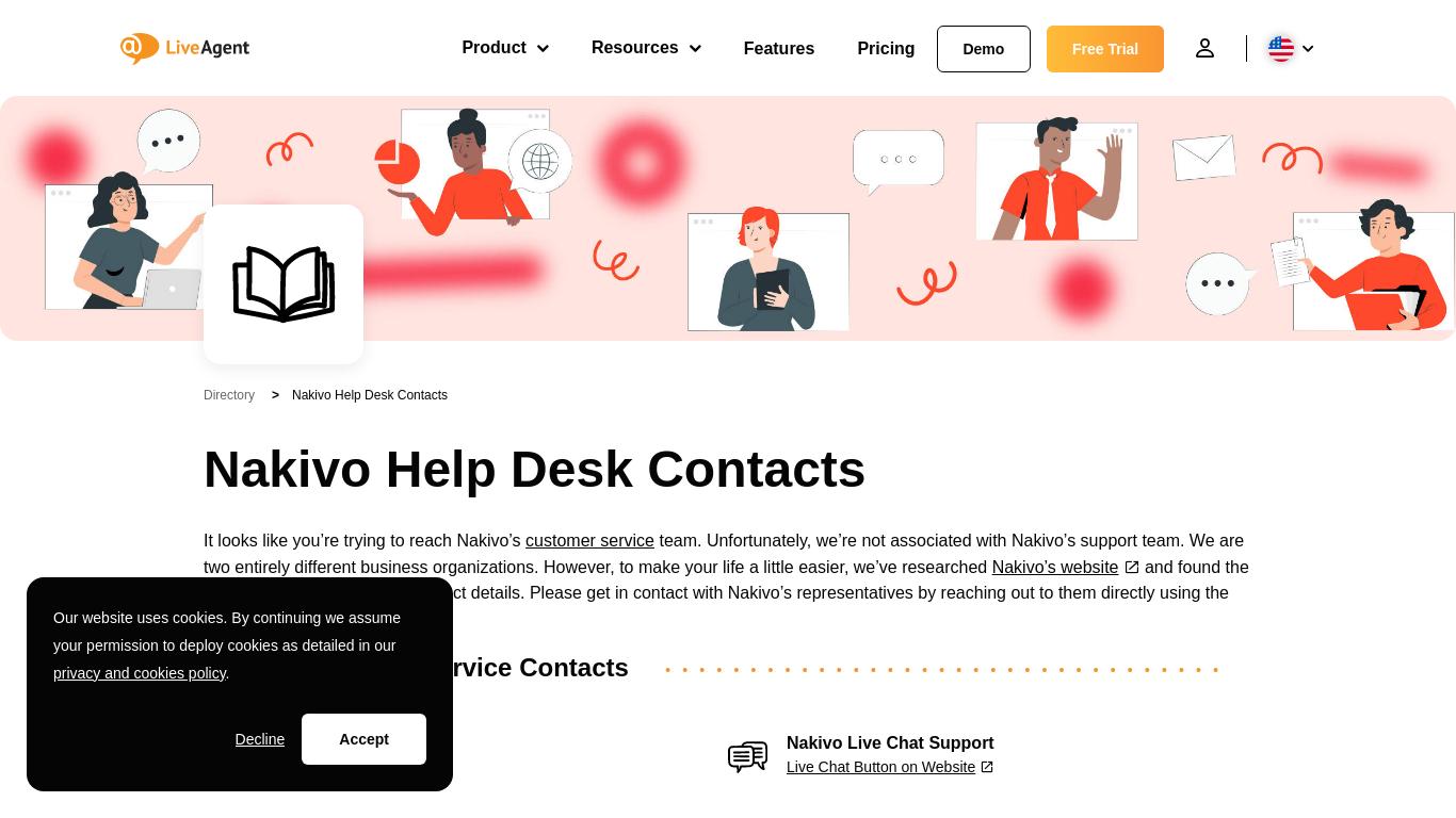 Help Desk Contacts - LiveAgent