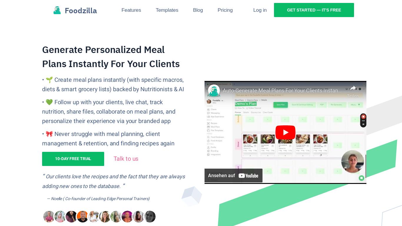Need a better meal planning solution that doesn't break the bank? Foodzilla lets you create highly-personalised nutrition plans for clients in minutes, not hours.