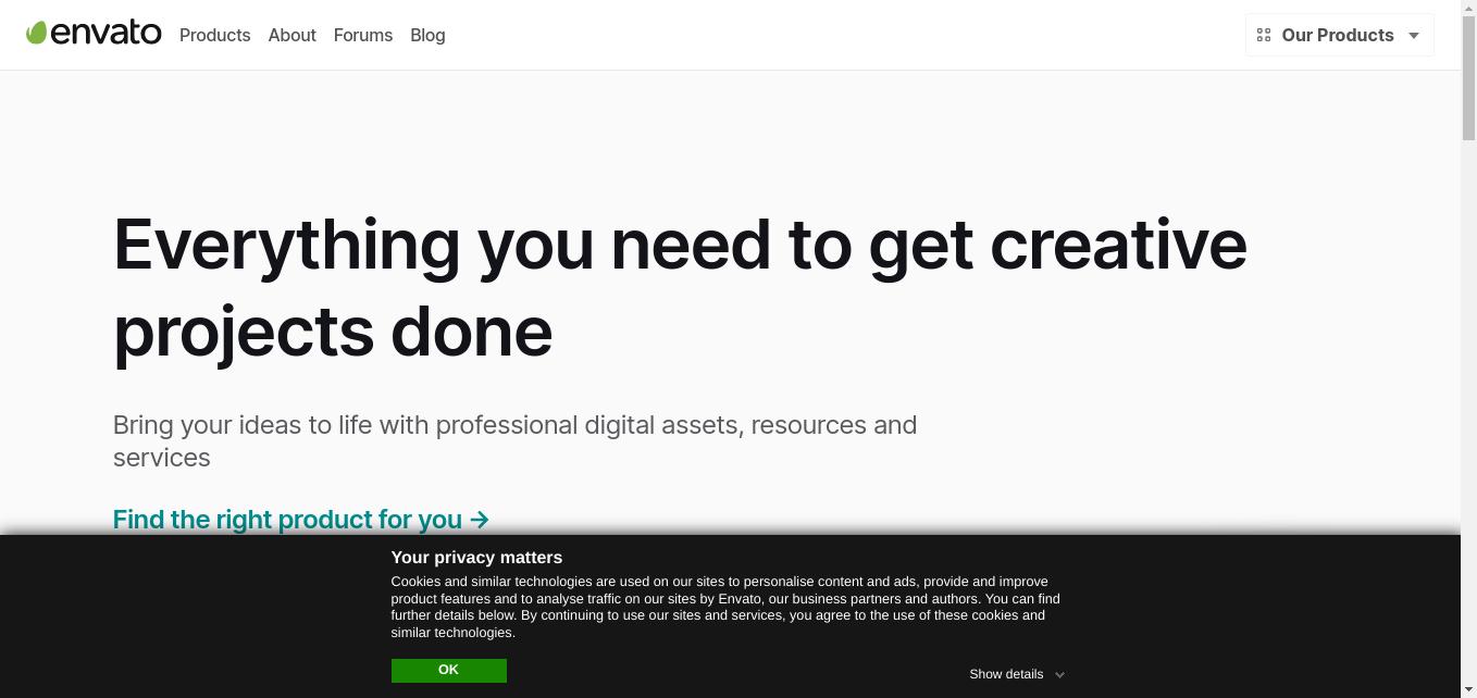 Join millions and bring your ideas and projects to life with Envato - the world’s leading marketplace and community for creative assets and creative people.