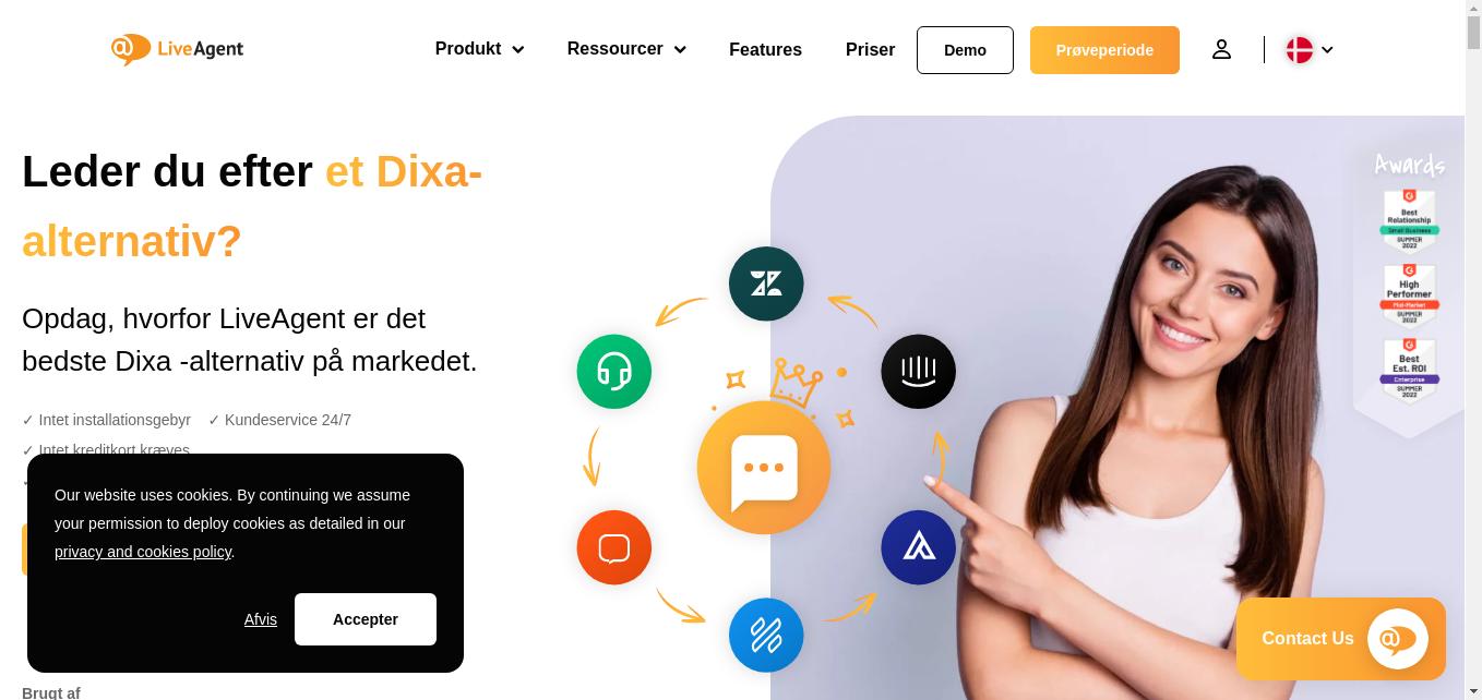 Leder du efter et alternativ til Dixa? Få mere at vide om LiveAgents billige flerkanals billetsystem og funktioner.