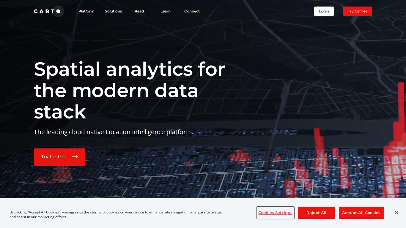 Cloud-native location intelligence & GIS software for analysts, data scientists & developers solving geospatial problems with modern analytics stacks.