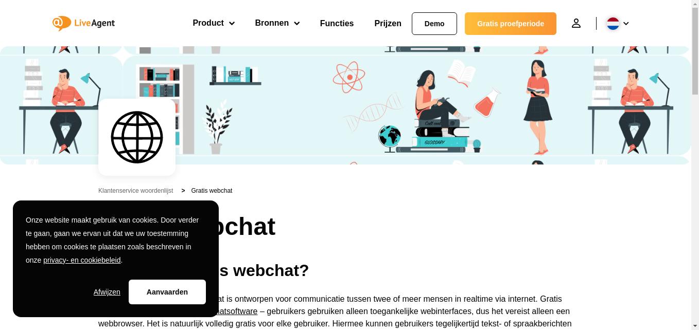 Gratis webchat is een systeem dat is ontworpen voor communicatie tussen twee of meer mensen in realtime via internet. Het vereist geen speciale chatsoftware