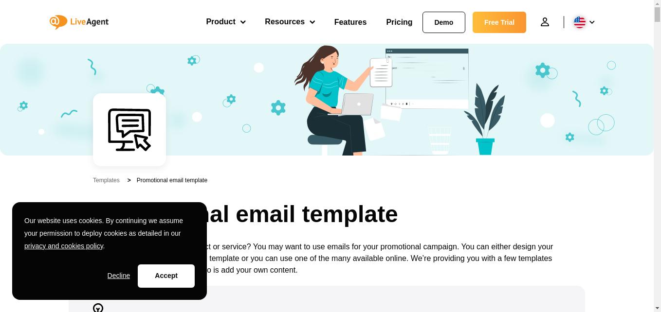 Use these promotional email templates to advertise your new product or service. Fill in the blanks, add content, and you're done.