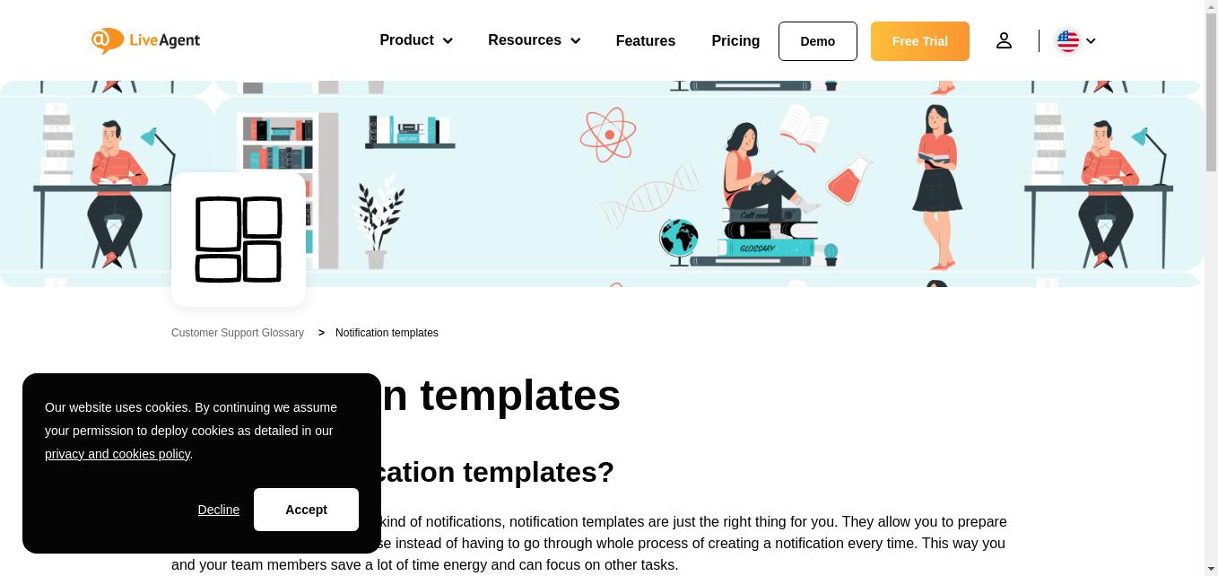 Notification templates allow you to prepare templates, which you can later use. This way you and your team members save a lot of time.