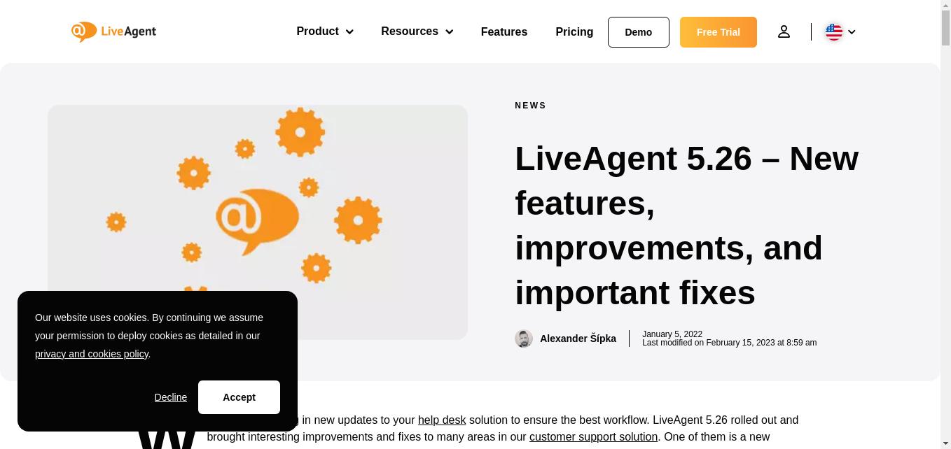 LiveAgent 5.26 is out. Read about new improvements, useful fixes, and new features you can take advantage of in your daily activities.