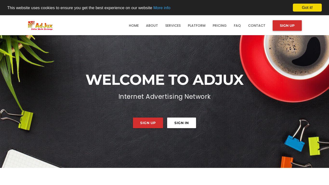 Adjux provides targeted display and mobile advertising services for your website or affiliate offers.