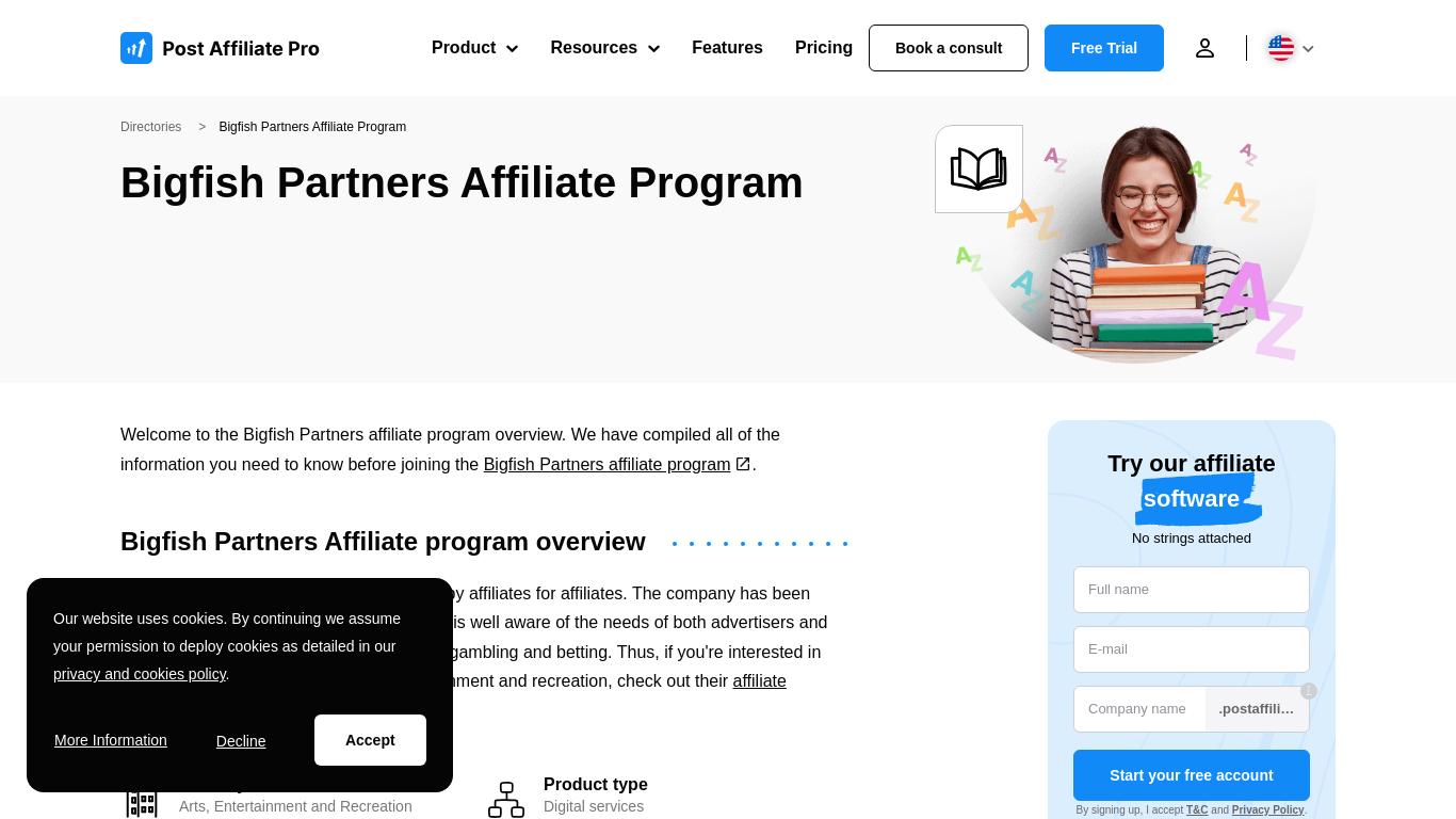 Bigfish Partners Affiliate Program - Post Affiliate Pro
