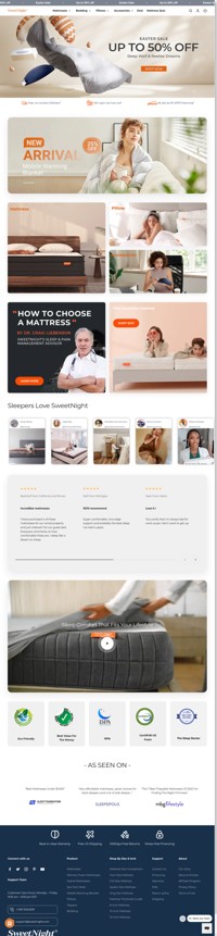 If you are looking for High Quality Mattress & Bedding Products online, choose SweetNight. We offer free, contact-less delivery! Visit our website now.
