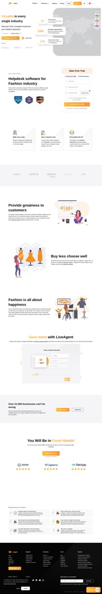 Measure twice, cut once! LiveAgent helps you to sort your communication by priority. Learn more how fashion industry relies on help desk.