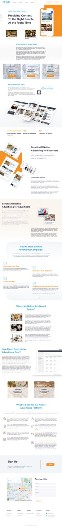 Native advertising is a type of paid advertising that matches the look, feel, and functionality of the media source where they appear. Unlike other types of advertising, native ads don't disrupt the user's interaction with the page, creating a seamless ad experience. They are an essential tool for both publishers and advertisers in building their online presence. Native ads display sponsored content on a publisher's website, often appearing below an article as a list or "feed" of articles. They include an image and short description, and once clicked, redirect the user to the promotional advertorial page of the brand. For publishers, native ads allow them to effectively monetize their platforms without impacting user experience. For advertisers, they maintain a cohesive user experience on a web page, maximizing ROAS by driving brand awareness, sales, and lead generation all at the same time.