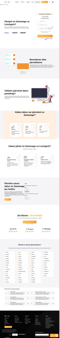 Vai vēlaties pārvietot savus datus no Samange uz citu programmatūru? Apskatiet LiveAgent un uzziniet priekšrocības. Sāciet bezmaksas izmēģinājuma periodu jau šodien.