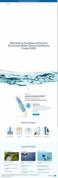 Best water products! The only certified Structured Water device, the Best Water Pitcher Ever & the used and discounted structured water device market!