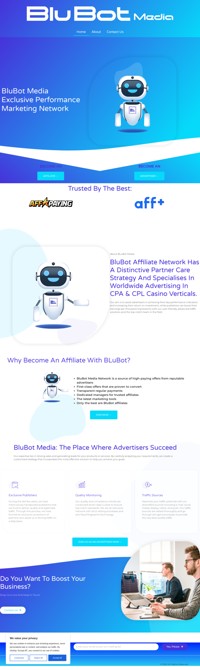 Join BluBot Media to get access to some of the highest paying CPA and CPL offers in the industry, Sky rocket your earnings and sign up today!