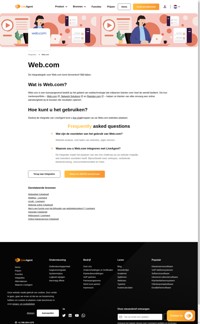 Verbeter de klanteninteractie op uw Web.com-websites. Met de integratie van Web.com kunt u de LiveAgent live chatknop op uw websites plaatsen.