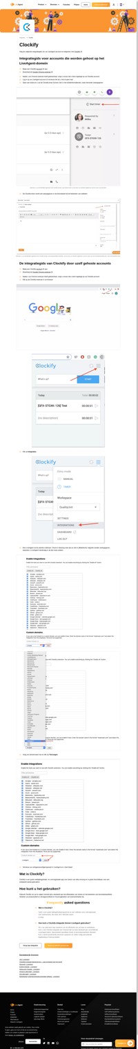 Verbeter uw workflow met Clockify, een integratie voor opvolging voor LiveAgent. Volg de efficiëntie van uw klantenondersteuning rechtstreeks vanuit uw helpdesk software.