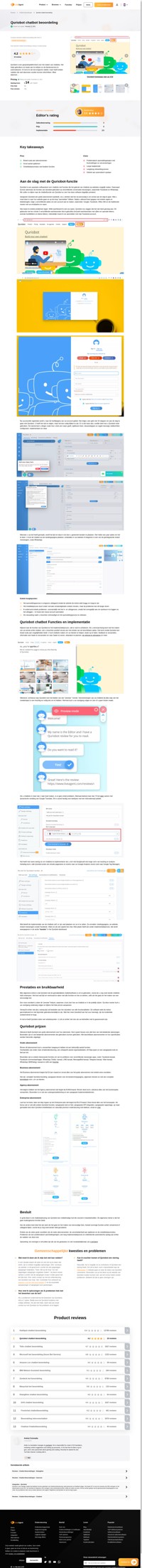 Op zoek naar een chatbottool voor uw bedrijf? Doe met ons mee voor een gedetailleerde Quriobot-chatbotbeoordeling om te zien of het een hulpmiddel is voor uw behoeften.