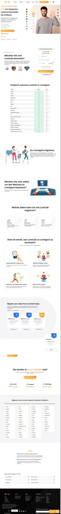 Möchten Sie von LiveCall wechseln? Kontaktieren Sie das Support-Team von LiveAgent und transferieren Sie Ihre Daten noch heute kostenlos!