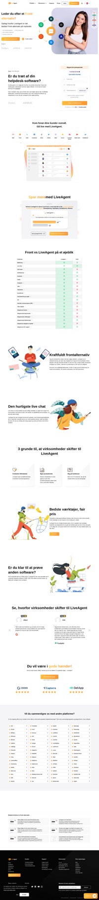 LiveAgent er en helpdesk-løsning, der giver dig mulighed for at tage din kundeservice videre. E-mail, live chat, sociale medier (Facebook, Instagram og mere).