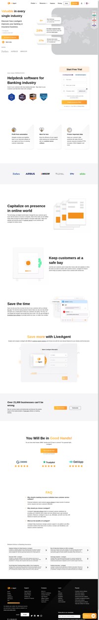 As banking industry is moving to the digital world it is necessary to fulfill the needs of the customers also there. LiveAgent can help you with that.