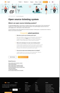 Open source ticketing system is a great solution for managing customer’s queries, support requests or other communication with customers.