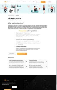 Ticket system is a shared inbox for all tasks from your customers. All messages will automatically transform into the same ticket.