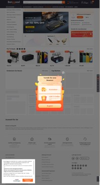 Banggood: Weltweit führender Online-Shop. Kaufen Sie 3D-Drucker, RC-Spielzeug, Handys, Haushaltsgeräte, TV-Box, Haus & Garten, Kleidung zu günstigen Preisen auf banggood.com