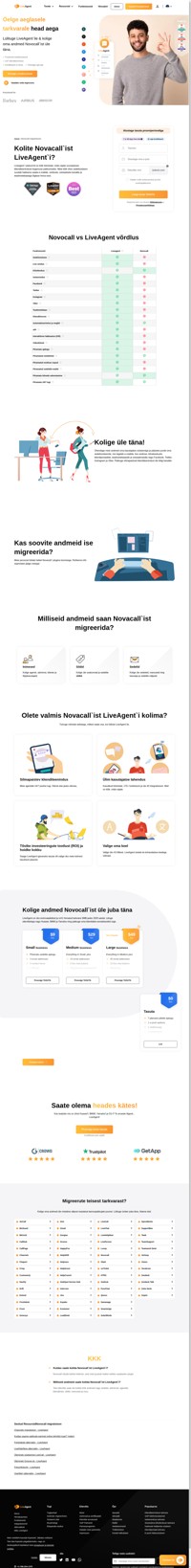 Meie toe agendid aitavad teil oma andmed turvaliselt Novocall`ist üle kolida. Liituge LiveAgent`iga ja pakkuge paremat tuge.