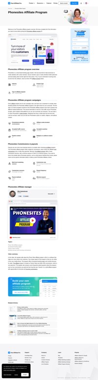 Learn about the Phonesites Affiliate Program's key details, campaign restrictions, rules, commissions, and more before you join.