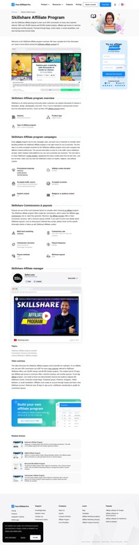 Learn about the Skillshare Affiliate Program´s key details, campaign restrictions, rules, commissions and more before you join.